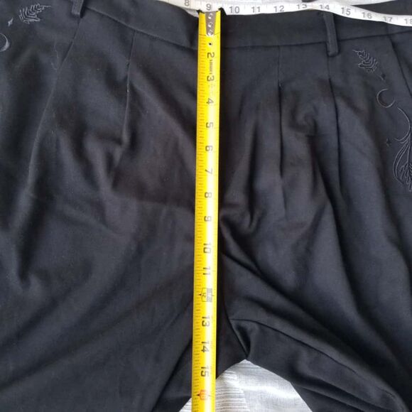 Disturbia Dianne Embroidered Balloon Trousers Black Size 16 - Picture 11 of 15